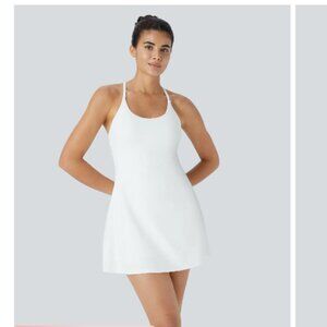 HALARA SoftlyZero™ Plush Backless Active Dress White